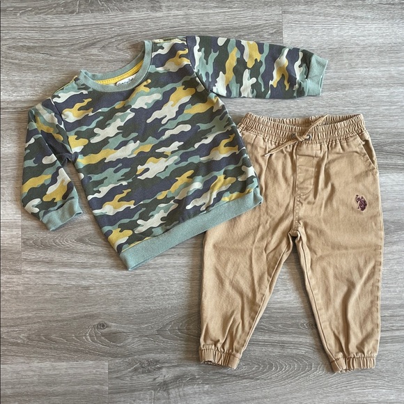 Tommy Bahama/U.S. Polo Assn. toddler boys matching set - Picture 1 of 3